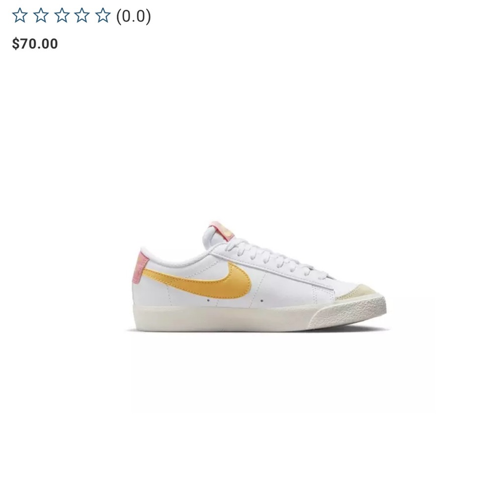 Pink + Yellow Nike Blazer. Size 8.